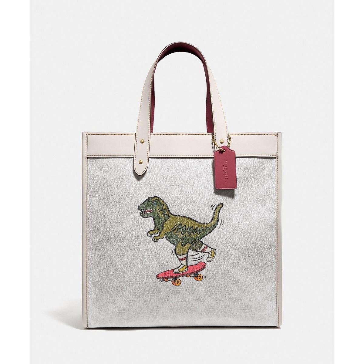 【COACH】 フィールドトートシグネチャーキャンバス ウィズ レキシー プレイ COACH（コーチ）の「【日本限定】フィールド トート