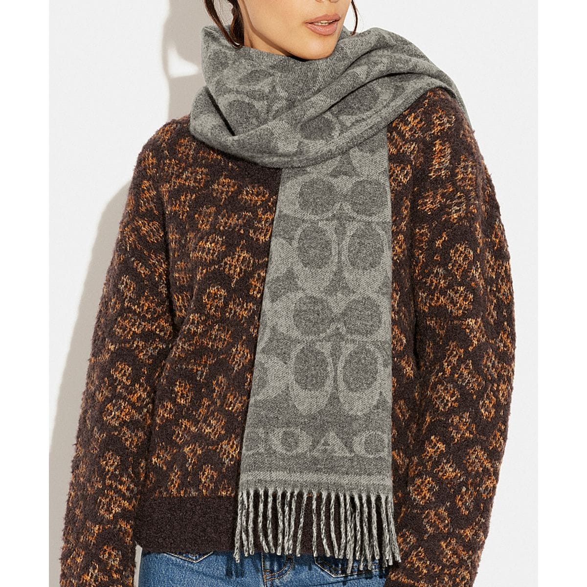 【新品未使用】COACH カシミヤマフラー 品番 CB692 CHK ONE 新品未使用】COACH カシミヤマフラー 品番 CB692 CHK ONEす