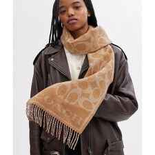 リバーシブル シグネチャー カシミヤ マフラー