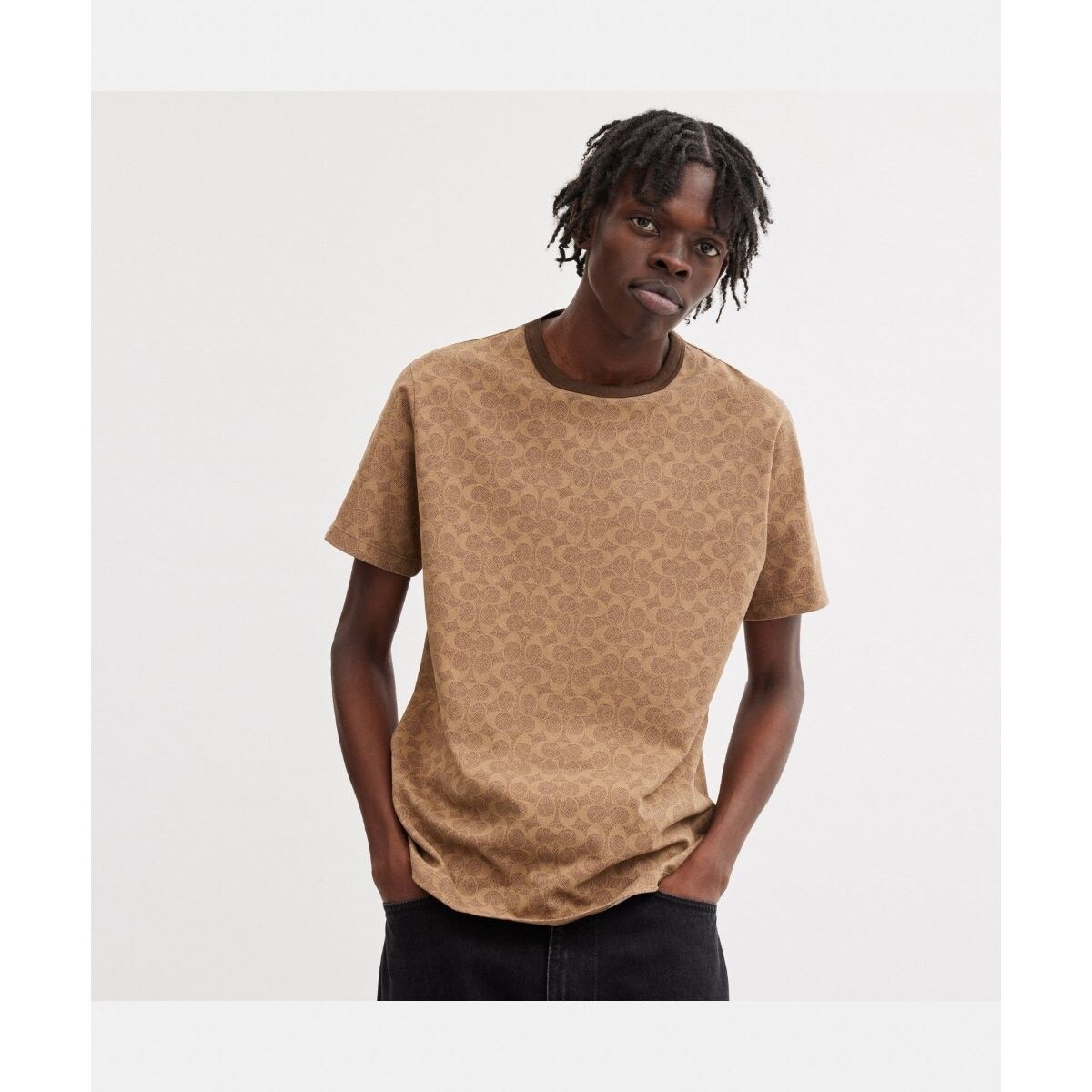 COACH tシャツ エッセンシャル シグネチャー Tシャツ メンズ