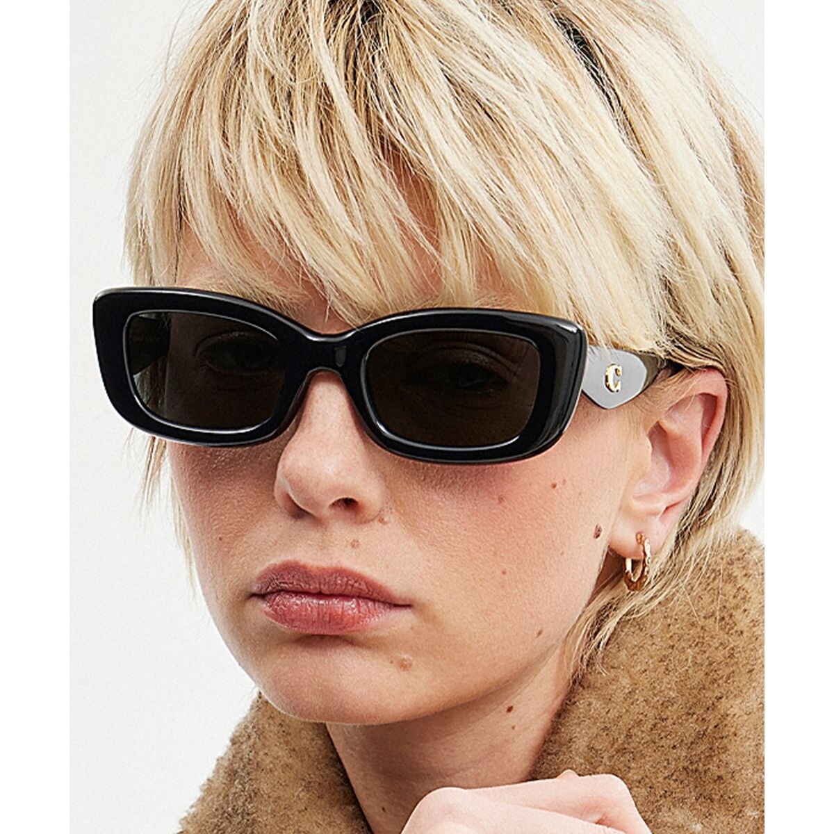 アイドル オーバーサイズド ジオメトリック サングラス | コーチ