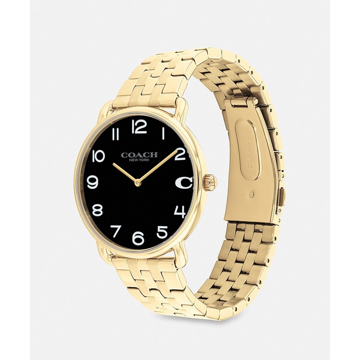 COACH ゴールドメッキ プレストン ウォッチ 公式】COACH – コーチ | プレストン ウォッチ 44MM