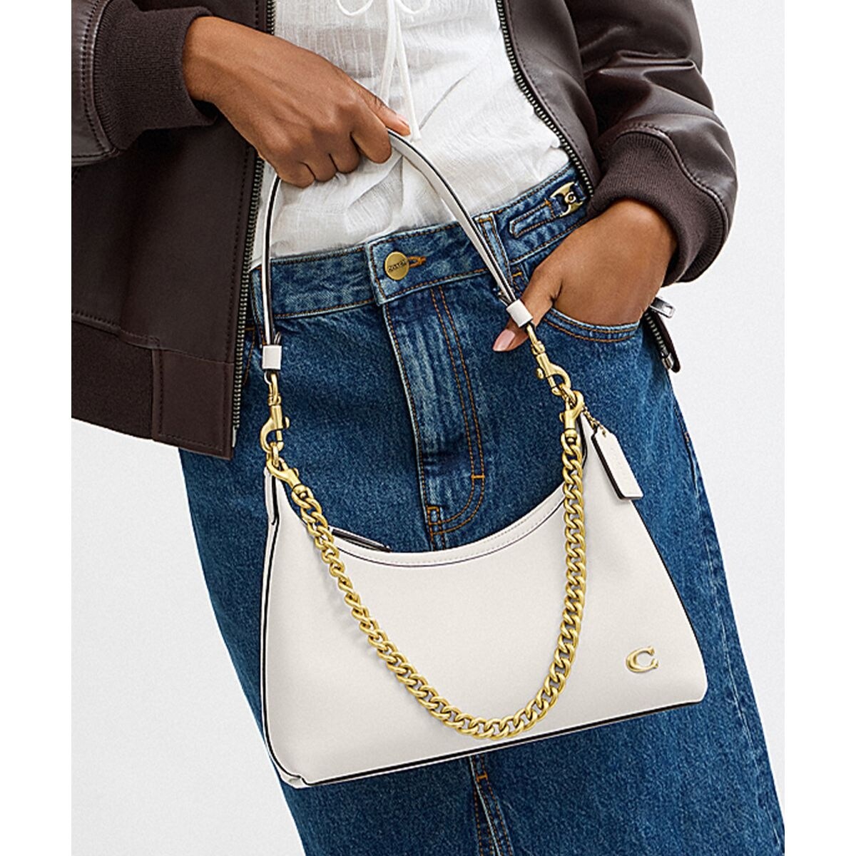 25SS new/Coach ジュリエット25ショルダーバッグ Bag Black US ブティックモデル☆COACH ジュリエット ショルダー バッグ 25