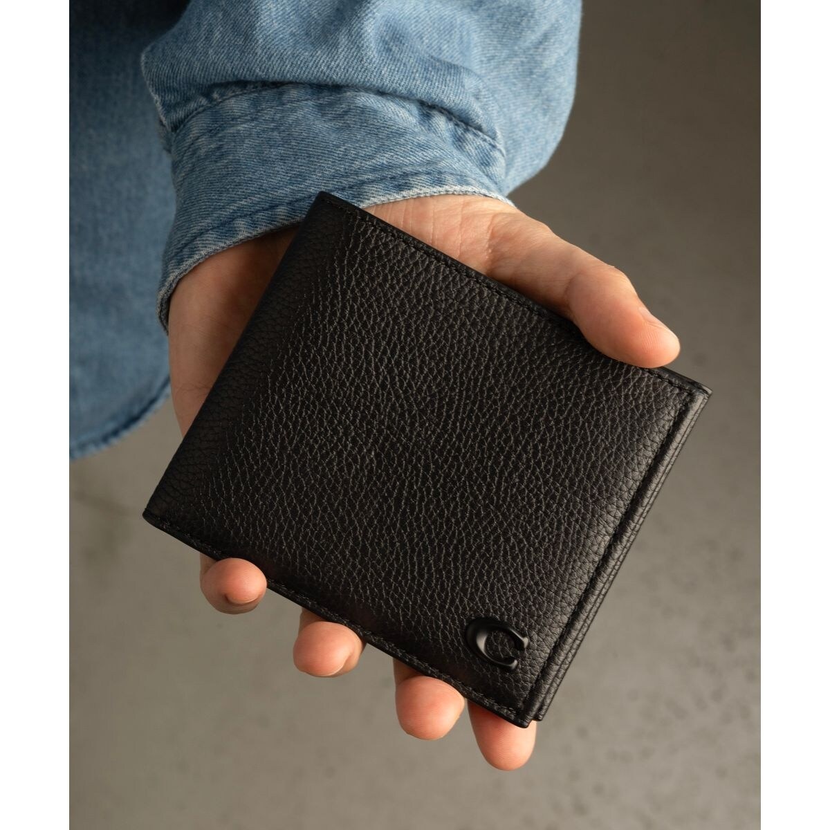 COACH ブラックレザー 二つ折り財布　ビルフォールド ウォレット 楽天市場】COACH コーチ 二つ折り財布 ビルフォールド