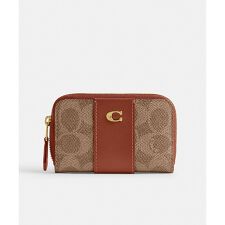 エッセンシャル スモール ジップ アラウンド カード ケース・シグネチャー キャンバス