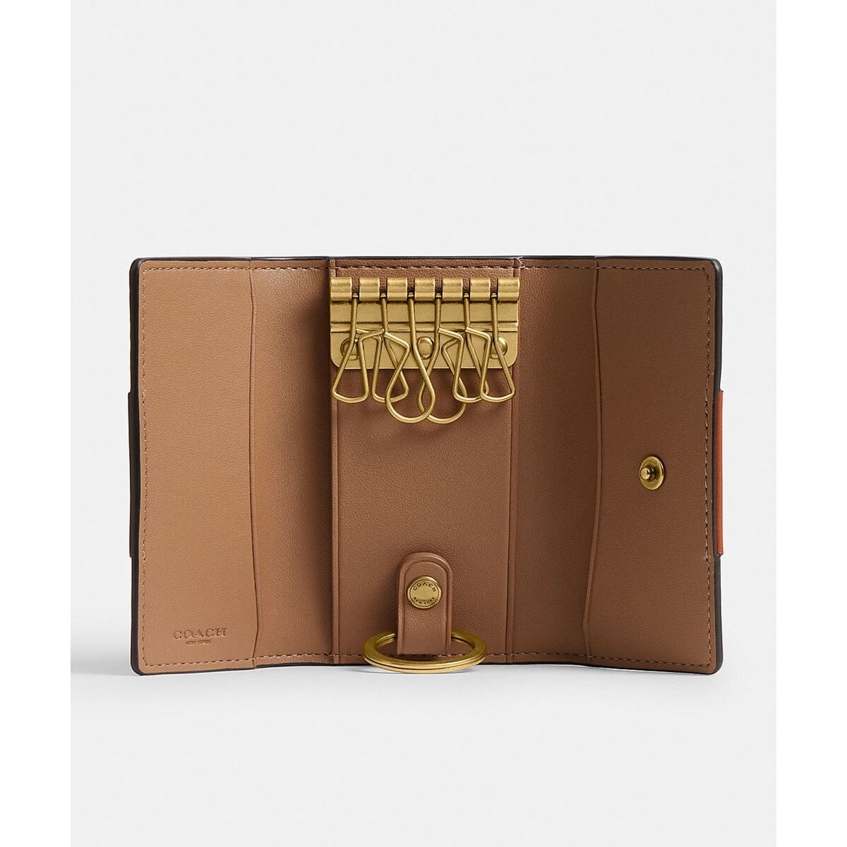 【最安値】COACH 6リング キーケース ウィズ ホース アンド キャリッジ 日本限定】6 リング キー ケース ウィズ ホース アンド