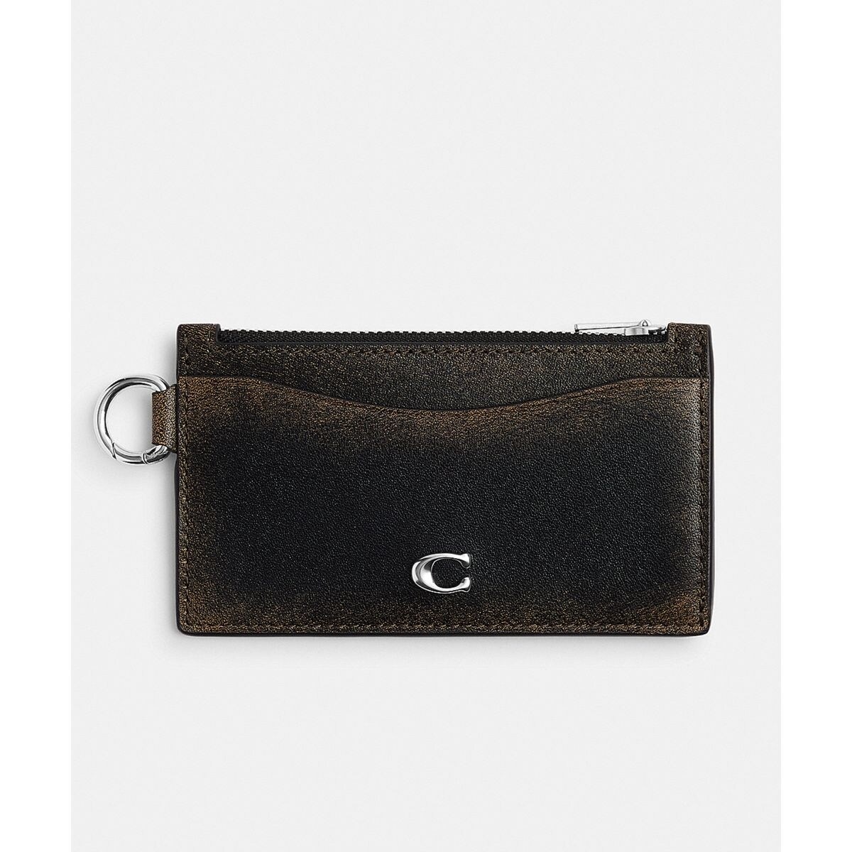 ラスト1点♡COACH コーチ 名刺入れ チャコール ゴールドロゴ mq6719-01_1.jpg