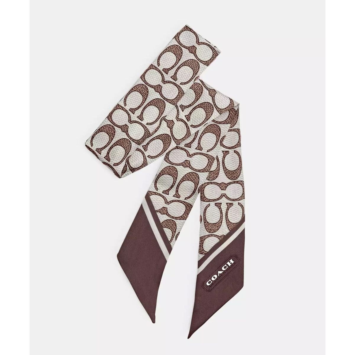 COACH X PEANUTS】シグネチャー スヌーピー☆スキニー スカーフ