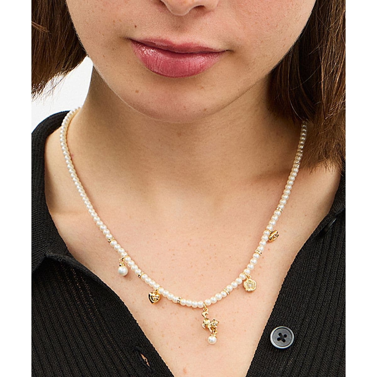 パヴェ ティー ローズ ペンダント ネックレス | コーチ(COACH パヴェ ティー ローズ ペンダント ネックレス | コーチ(COACH