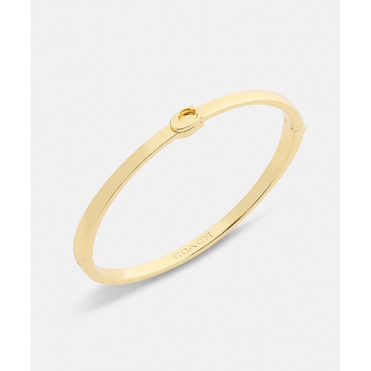 シン エナメル シグネチャー ヒンジド バングル | コーチ(COACH