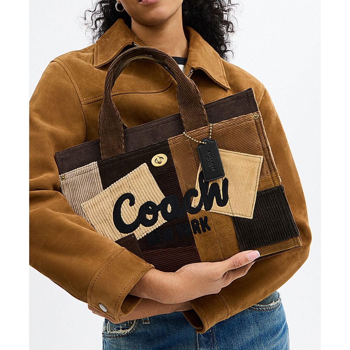 極美品✨COACH トートバッグ パッチワーク ターンロック バイカラー 肩掛け 極美品✨COACH トートバッグ パッチワーク ターンロック バイ