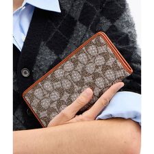 エッセンシャル スリム ウォレット・クリスタル シグネチャー ジャカード