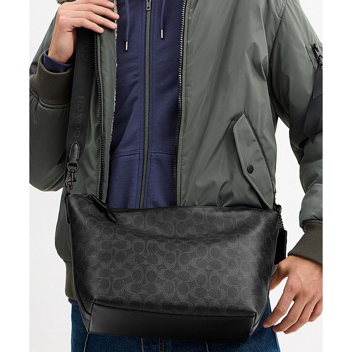 COACH 2way メッセンジャーバッグ トップ ジップ メッセンジャー