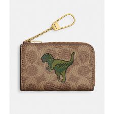 コーチ(COACH)のエッセンシャル Lジップ キー ケース・シグネチャー キャンバス・レキシー