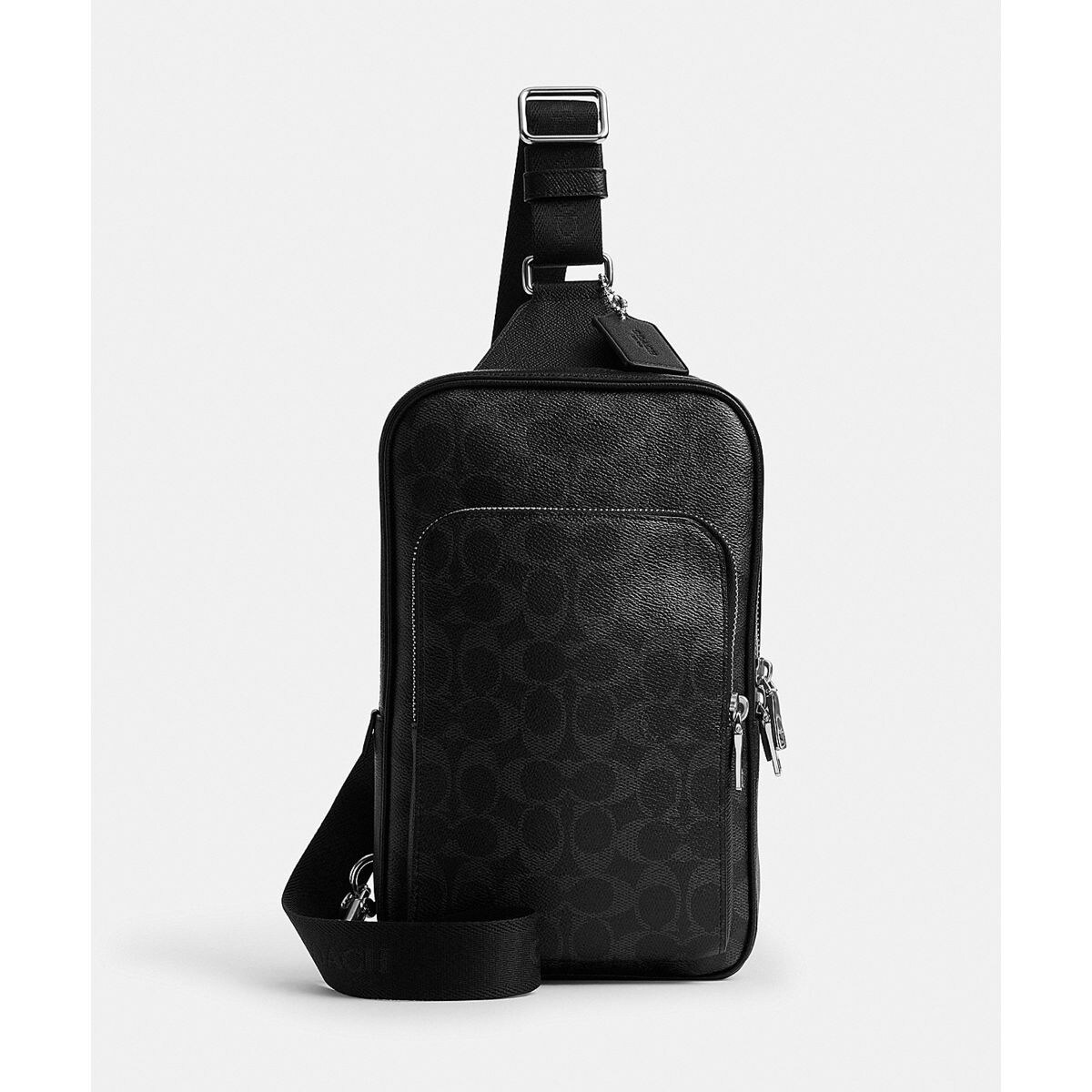 価格変更しました！美品⭐COACH ブラック スリングバッグ フェリックス スリング バッグ・シグネチャー キャンバス | コーチ