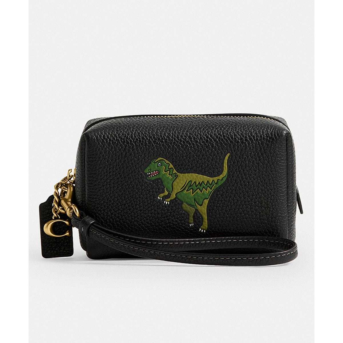 美品　COACH コーチ メイクアップ ケース コスメティック ケース COACH】コーチ コーティングキャンバス スムースレザー