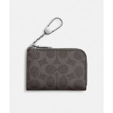 Lジップ キー ケース・シグネチャー キャンバス