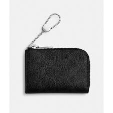 Lジップ キー ケース・シグネチャー キャンバス