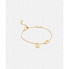 エナメル シグネチャー ティーローズ チャーム リニア ブレスレット