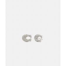 スカルプテッド C スタッド ピアス