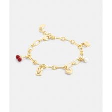 チェリー アンド ハート チャーム ブレスレット