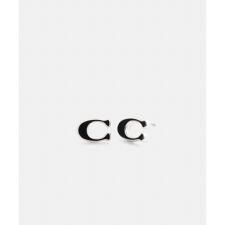 エナメル シグネチャー スタッド ピアス