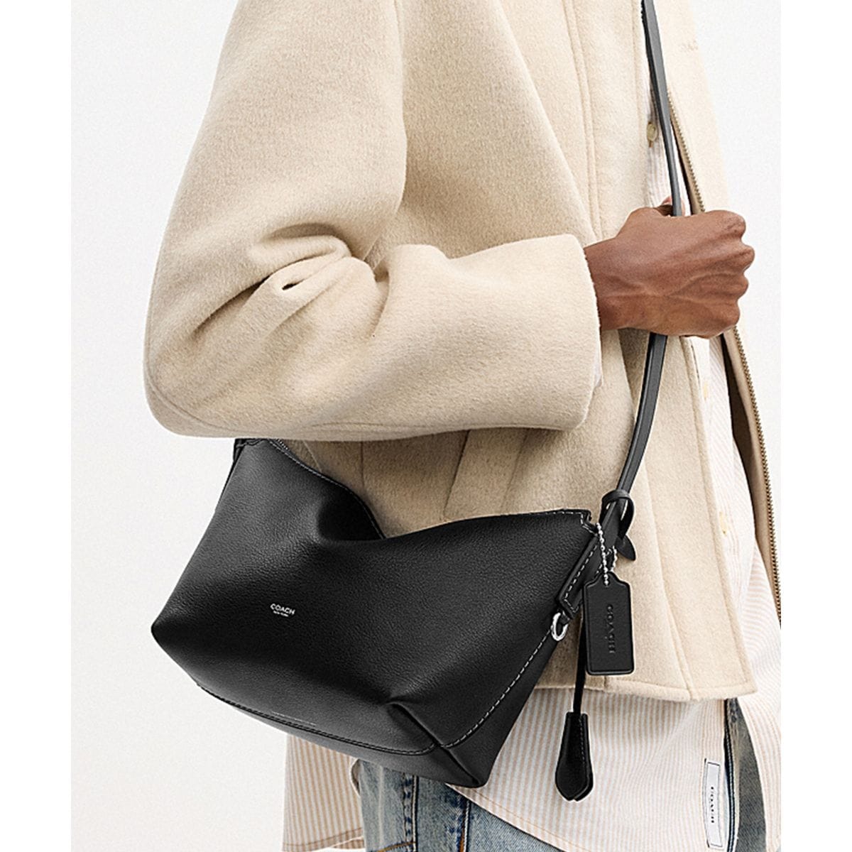 COACH ブラックレザー スリングバッグ/ボディバッグ モット スリング バッグ 22 | コーチ(COACH) | マルイウェブチャネル