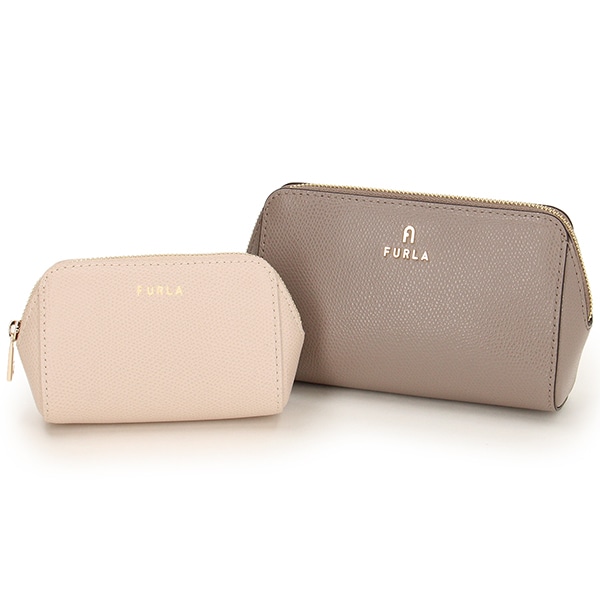 FURLA CAMELIA コスメティックケース 2個セット 公式】フルラ カメリア コスメティックケースセット | フルラ