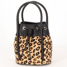カウヘアー2WAYバケットバッグ
