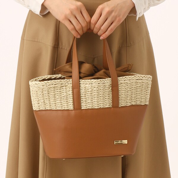 Amazon | [ラバガジェリー] トートバッグ フラップ2WAYかご