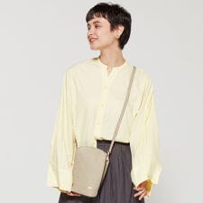 【レザー×ステッチ】ラウンドショルダー