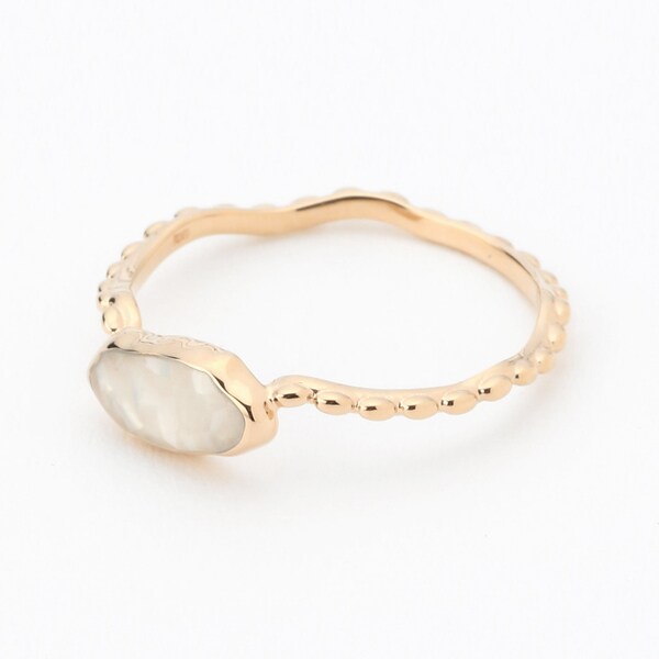 値下げ】agete K10 ハーフエタニティリング K10リング | アガット