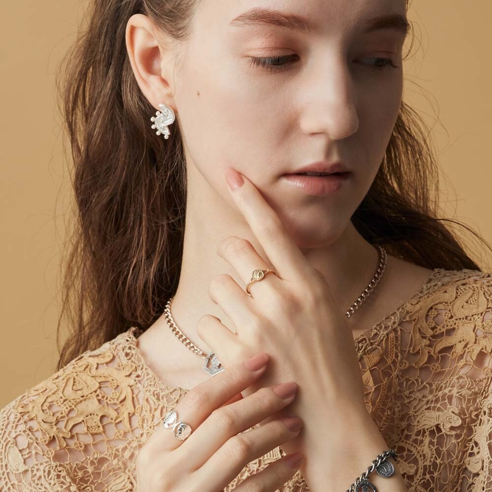 agete★K10モチーフリング13号★ete、ココシュニック好きにも agete☆K10コインモチーフリング13号☆ete、ココシュニック好き