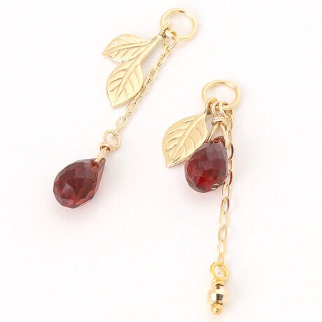 K10ガーネットピアスチャーム | アガット(agete) | マルイウェブチャネル 