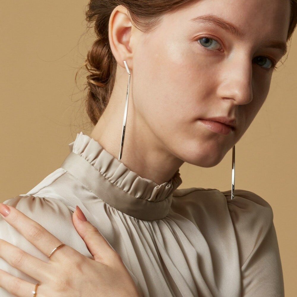 agete｜シルバーフェザーピアス | Rakuten Fashion(楽天