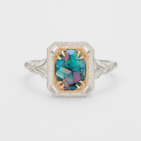 現行品】agete シルバー／K10 リング 楽しく 