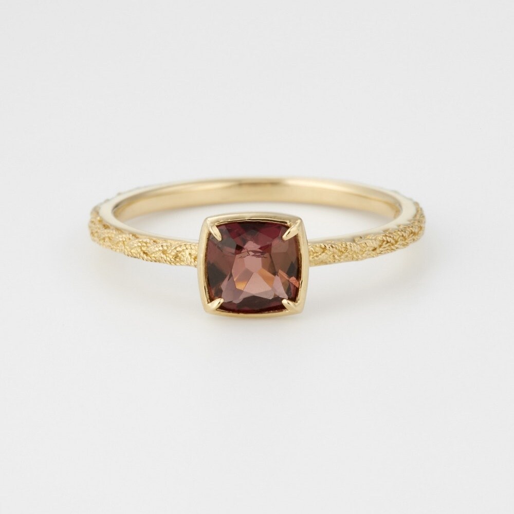 11の通販 ファッション アガット K10 バイカラー トルマリン リング 11号