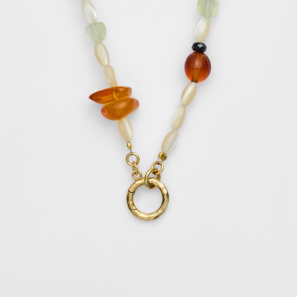 agateアガットK10ラブラドライト/クォーツネックレスチャーム現行品 agateアガットK10ラブラドライト/クォーツネックレスチャーム