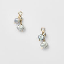 アガット(agete)のK10パールピアスチャーム