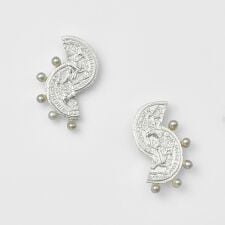 シルバーパールピアス