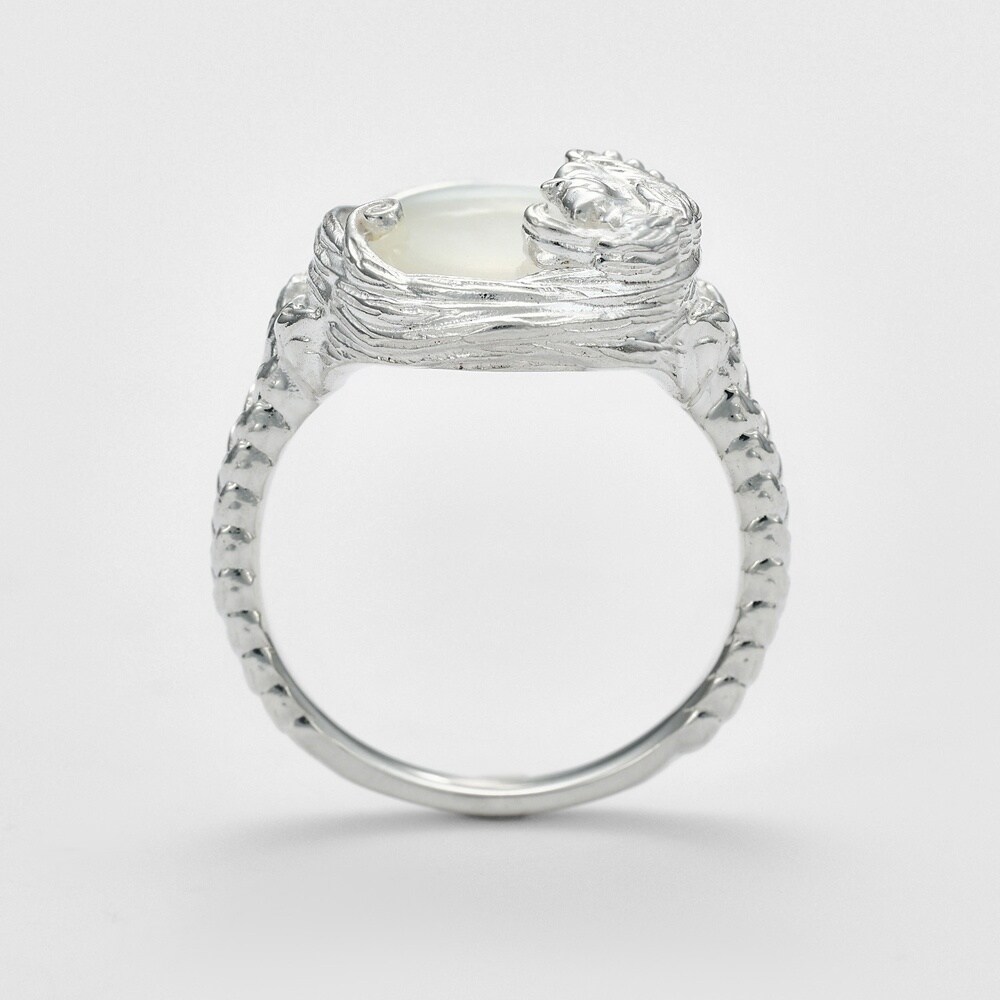 完売品　agete アガット　乙女座　シルバークォーツ　シェルリング　13号 完売品 agete アガット 乙女座 シルバークォーツ シェルリング 13号