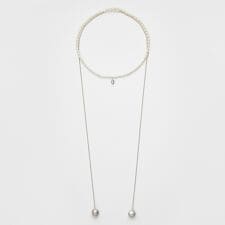 シルバー淡水パールネックレス