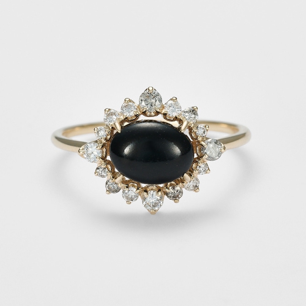 K10ラブラドライト／サンストーンリング | アガット(agete