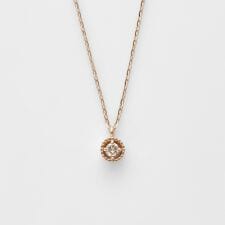 アガット(agete)の《WEB限定》K10ダイヤモンドネックレス（0.03ct／ピンクゴールド）