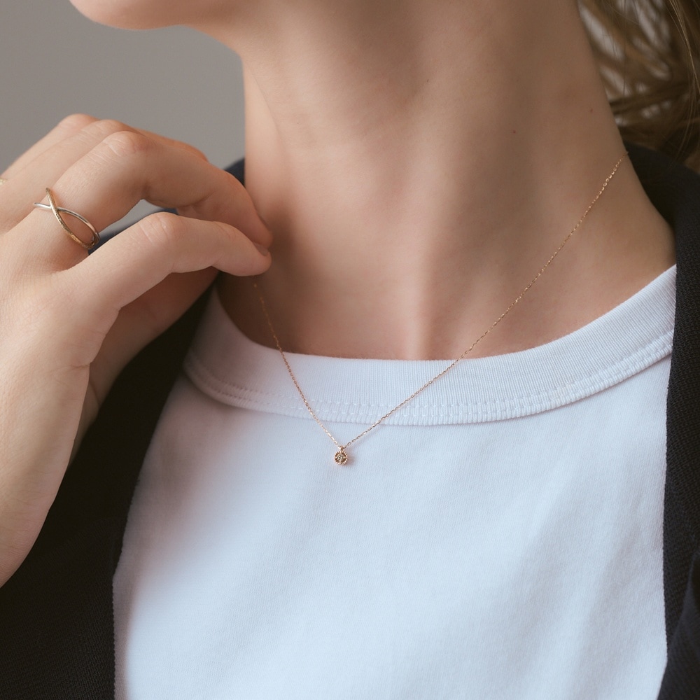 《WEB限定》K10ダイヤモンドネックレス