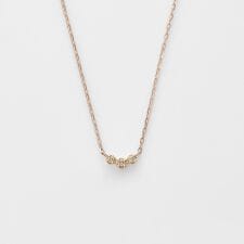 アガット(agete)の《WEB限定》K10ダイヤモンドネックレス（ピンクゴールド）