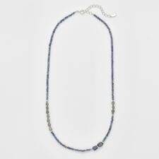 アガット(agete)のシルバーマルチストーンネックレス