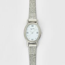 アガット(agete)のオーバルフェイスウォッチ／シルバー