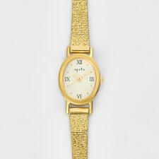 アガット(agete)のオーバルフェイスウォッチ／ゴールド