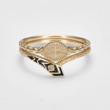 アガット(agete)の《Limited Edition》K10ダイヤモンドセットリング